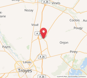 Map of Charmont-sous-Barbuise, Grand Est