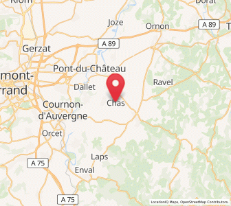 Map of Chas, Auvergne-Rhône-Alpes