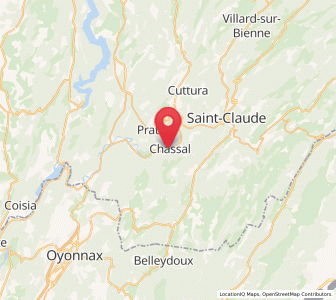 Map of Chassal, Bourgogne-Franche-Comté