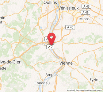 Map of Chasse-sur-Rhone, Auvergne-Rhône-Alpes