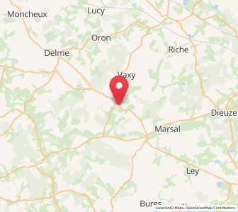 Map of Salzburgen, Grand Est