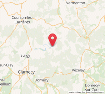 Map of Châtel-Censoir, Bourgogne-Franche-Comté
