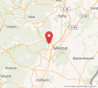 Map of Kestenholz, Grand Est