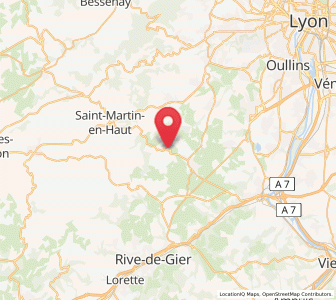 Map of Chaussan, Auvergne-Rhône-Alpes