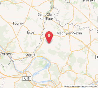Map of Chaussy, Île-de-France
