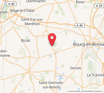 Map of Chaveyriat, Auvergne-Rhône-Alpes
