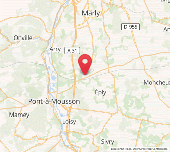 Map of Cheminot, Grand Est