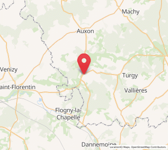 Map of Chessy-les-Prés, Grand Est