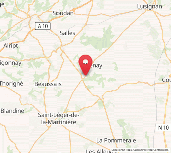 Map of Chey, Nouvelle-Aquitaine