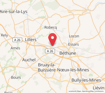 Map of Chocques, Hauts-de-France