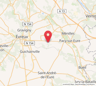 Map of Cierrey, Normandy