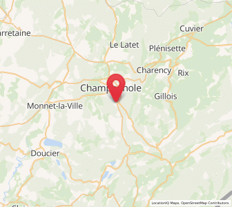 Map of Cize, Bourgogne-Franche-Comté