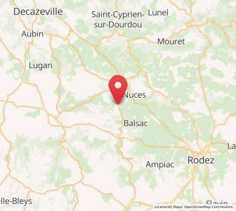 Map of Clairvaux-d'Aveyron, Occitanie