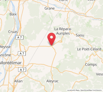 Map of Cléon-d'Andran, Auvergne-Rhône-Alpes