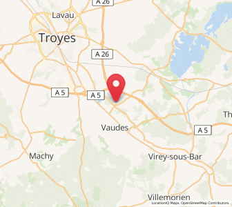 Map of Clérey, Grand Est