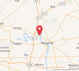 Map of Cléry-sur-Somme, Hauts-de-France