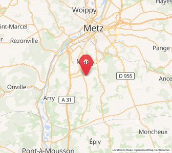 Map of Coin-lès-Cuvry, Grand Est