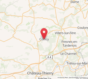 Map of Coincy, Hauts-de-France