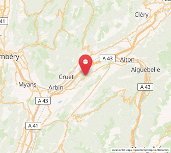 Map of Coise, Auvergne-Rhône-Alpes