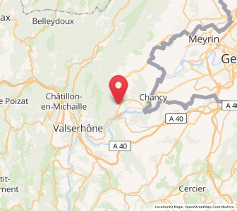 Map of Collonges, Auvergne-Rhône-Alpes