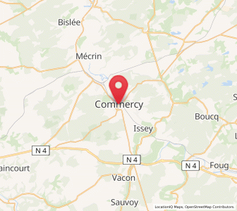 Map of Commercy, Grand Est