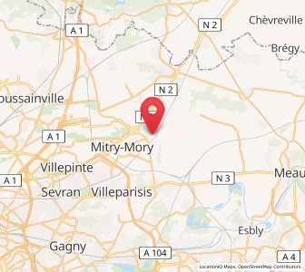 Map of Compans, Île-de-France