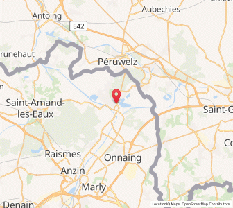 Map of Condé-sur-l’Escaut, Hauts-de-France