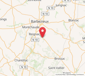 Map of Condéon, Nouvelle-Aquitaine