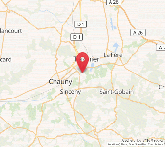 Map of Condren, Hauts-de-France