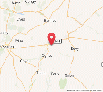 Map of Connantre, Grand Est