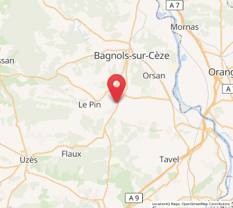 Map of Connaux, Occitanie