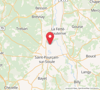 Map of Contigny, Auvergne-Rhône-Alpes