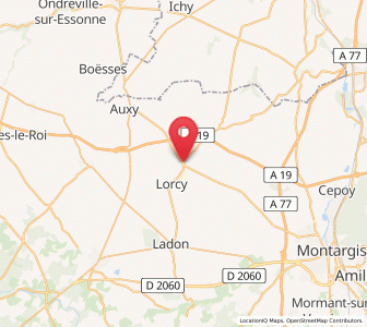 Map of Corbeilles, Centre