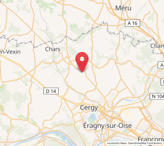 Map of Cormeilles-en-Vexin, Île-de-France