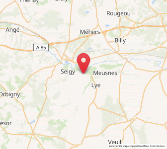 Map of Couffy, Centre