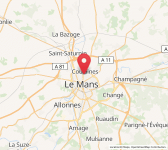 Map of Coulaines, Pays de la Loire