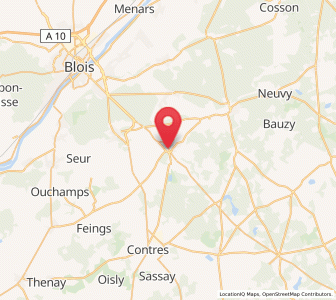 Map of Cour-Cheverny, Centre