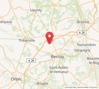 Map of Courbépine, Normandy