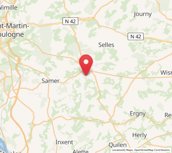 Map of Courset, Hauts-de-France