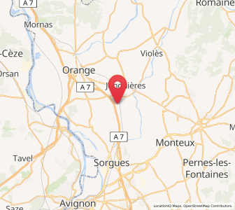 Map of Courthézon, Provence-Alpes-Côte d'Azur