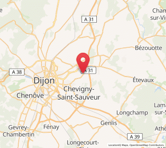 Map of Couternon, Bourgogne-Franche-Comté