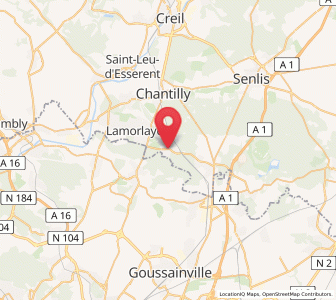 Map of Coye-la-Forêt, Hauts-de-France