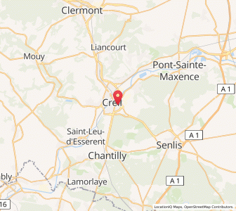 Map of Creil, Hauts-de-France