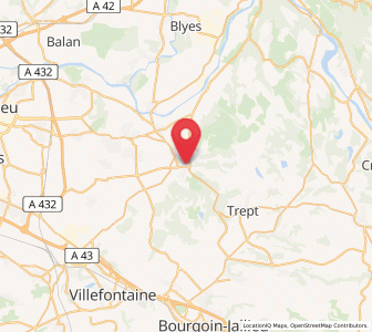 Map of Crémieu, Auvergne-Rhône-Alpes