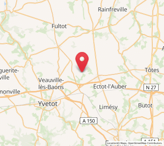 Map of Criquetot-sur-Ouville, Normandy