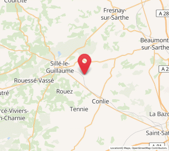 Map of Crissé, Pays de la Loire
