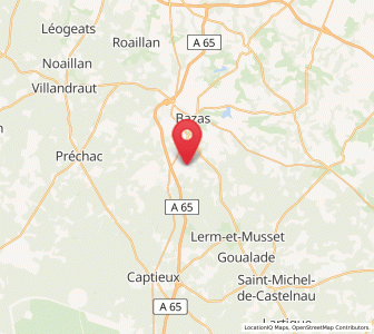 Map of Cudos, Nouvelle-Aquitaine