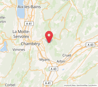Map of Curienne, Auvergne-Rhône-Alpes