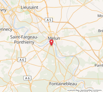 Map of Dammarie-les-Lys, Île-de-France