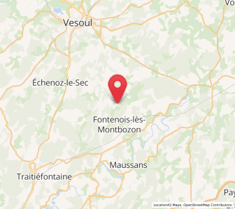 Map of Dampierre-sur-Linotte, Bourgogne-Franche-Comté